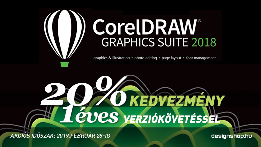 CorelDRAW Graphics Suite 2018 – 20% kedvezmény + 1 éves verziókövetés