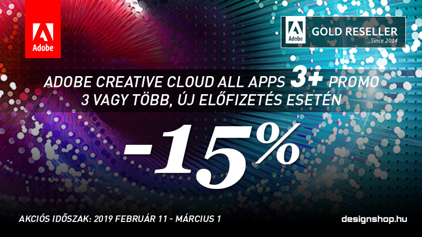 Adobe Creative Cloud 3+ PROMO 2019 I.