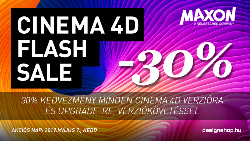 Cinema 4D R20 Flash Sale – 2019 május 7.-én