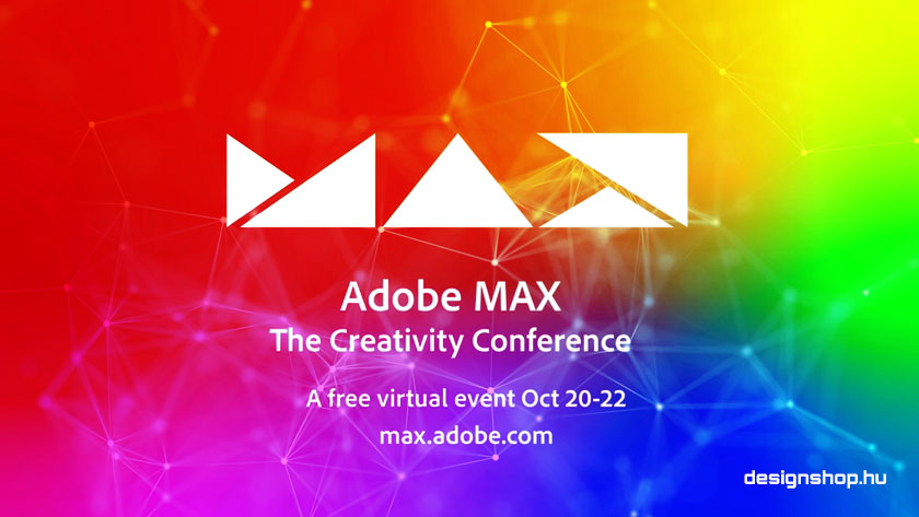 Adobe MAX 2020, ingyenes virtuális konferencia október 20-22