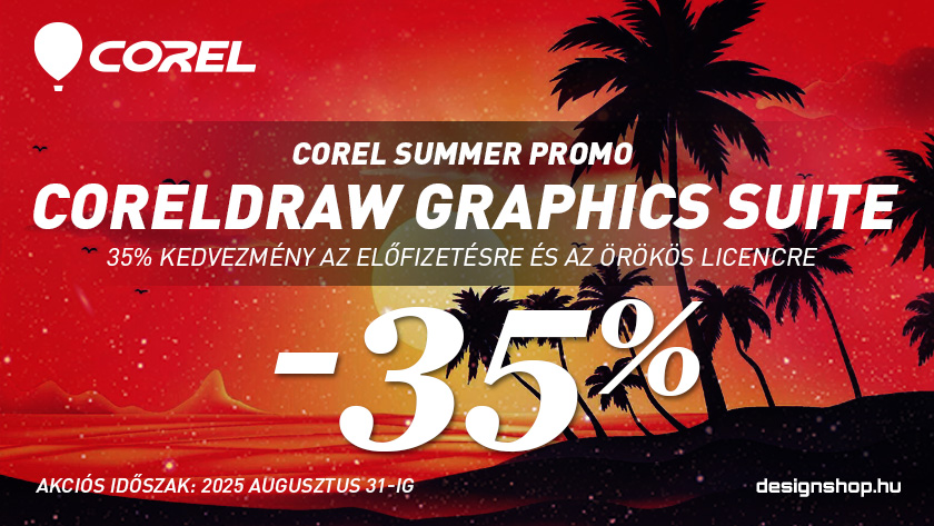 Nyári CorelDRAW Graphics Suite akciók 35% kedvezménnyel
